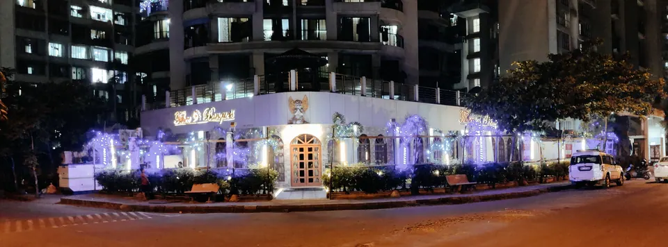 Tithee Banquets venue illuminated at night, Kalamboli Navi Mumbai