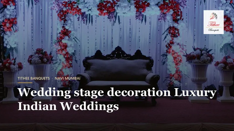 Wedding stage decoration Luxury Indian Weddings